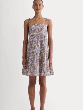 NWT Everlane Gauze Mini Tiered Dress